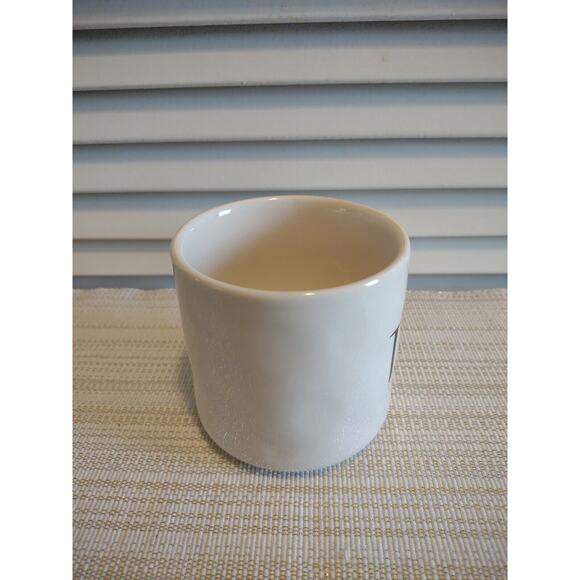 Rae Dunn Magenta Artisan Collection White "Tea" Black Text Coffee Mug Cup - Picture 2 of 4
